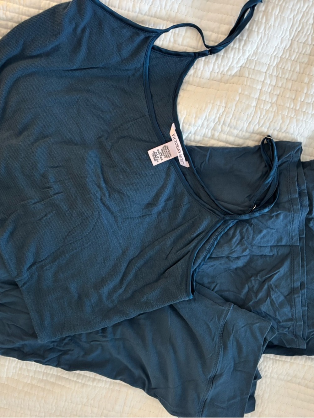 Victoria's Secret Teal Lounge Tank and pants set